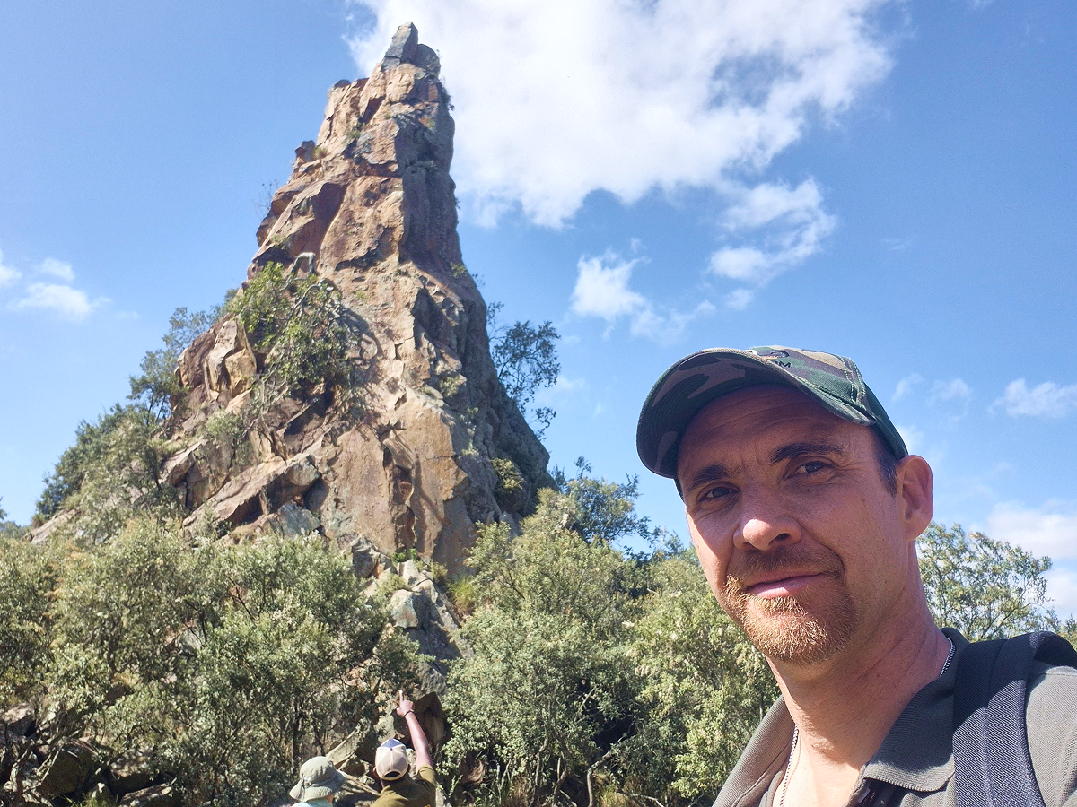 Jaco on a hiking trip to Hell's Gate, Kenya